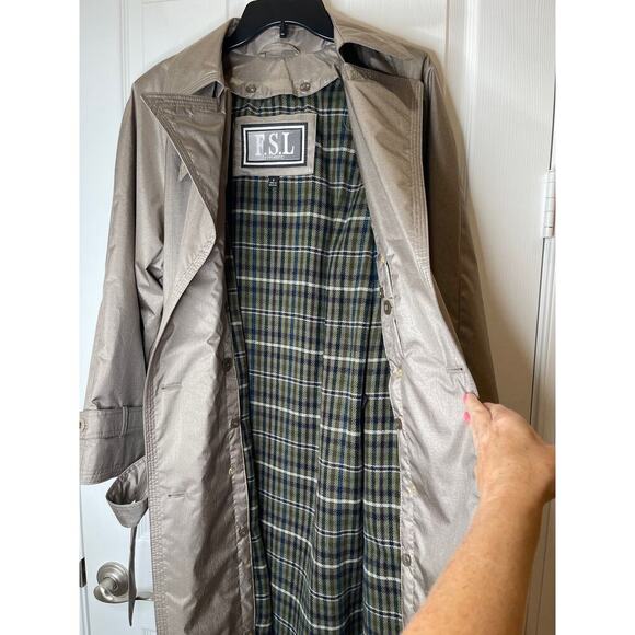 F.S.L FSL collection NWOT trench coat jacket size 6 professional oversized - Picture 4 of 14